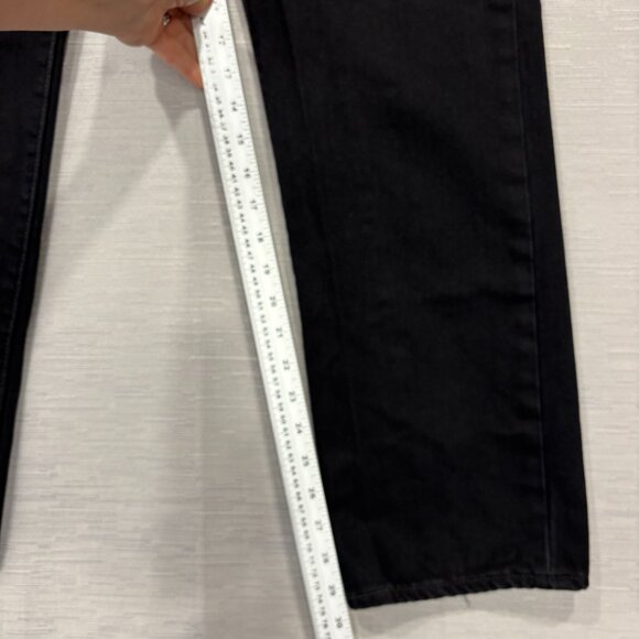 Levis 501 Jeans Black Mens 33 x 30 Button Fly Black 100% Cotton Denim Straight - Picture 9 of 14